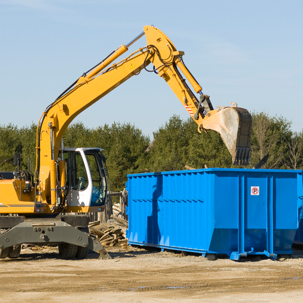 can i choose the location where the residential dumpster will be placed in Ridgeway Ohio